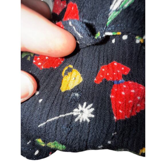 Stonebridge Vtg Fashion Shirt 90s Floral Statement Top Button Up Blouse Small - Picture 5 of 6